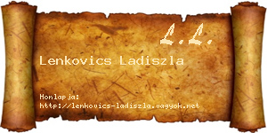 Lenkovics Ladiszla névjegykártya